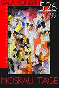 Poster for «Moscow days» in Vienna, 100x70 cm, 1999