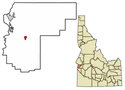 Location of New Plymouth in Payette County, Idaho.
