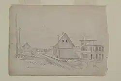 Lebanon Train Depot in 1873