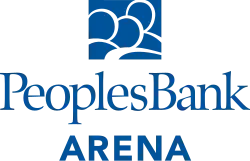 PeoplesBank Arena Logo (Blue)
