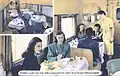 Postcard of one of the railroad's dining cars.
