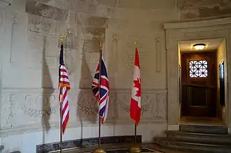 Inside the rotunda at the base of the column