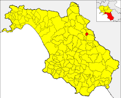 Pertosa within the Province of Salerno