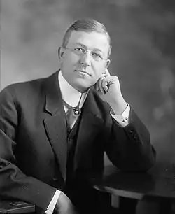 1915 black and white photo of Peter G. Ten Eyck in suit and tie