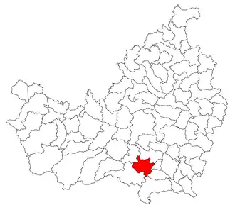 Location in Cluj County