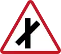 Skewed intersection (left)