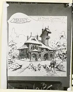 Drawing of the Castel d'Orgeval by Guimard (1904)