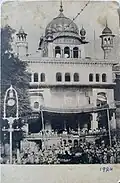 Photograph of the Akal Takht in Amritsar from circa 1924