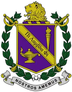 The official coat of arms of Pi Lambda Phi