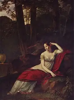 Portrait of Empress Joséphine; by Pierre-Paul Prud'hon; 1805; oil on canvas; 244 x 179&nbsp;cm; Louvre[34]