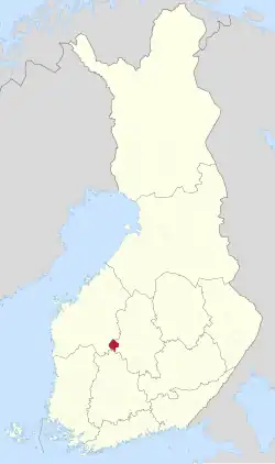 Location of Pihlajavesi in Finland