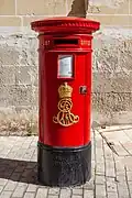 King Edward VII pillar box in Birgu, Malta