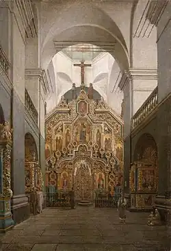 Interior of the Mezhyhirya Monastery