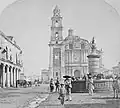 Plaza de Santo Domingo in a photo of 1873