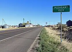 Looking north along Highway 491 in Pleasant View