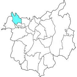 Location of Plesná in Ostrava
