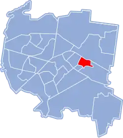 Location of Piasta I within Białystok