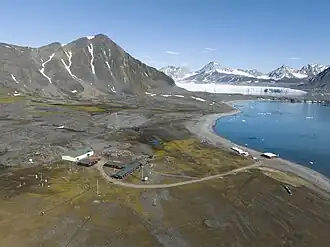 View of the Polish Polar Station, Hornsund