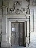 A door in the staircase