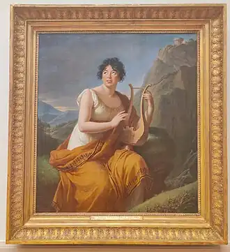 Portrait de Germaine de Staël en Corinne au Cap Misène by Elisabeth-Louise Vigee-Lebrun