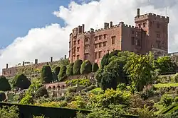 Powis Castle, ancient seat of the Princes of Powys Wenwynwyn, now in the Herbert family, their kinsmen