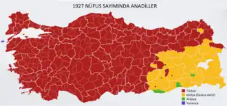 Districts by predominant language