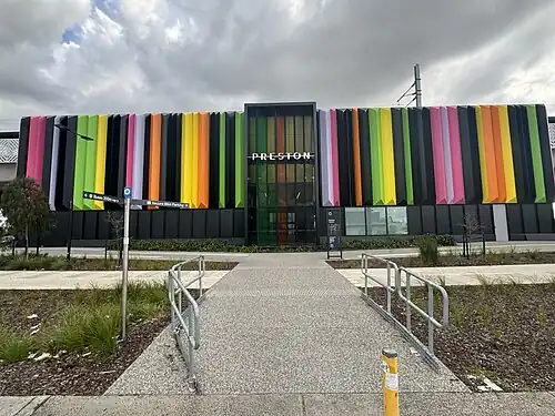 Preston station on the Mernda line