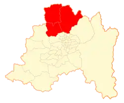 Location in the Santiago Metropolitan Region