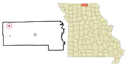 Location of Powersville, Missouri
