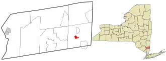 Location in Putnam County and the state of New York.