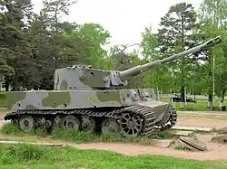 Badly damaged Tiger on display in the Lenino-Snegiri Military-Historical Museum, Russia