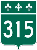 Route 315 marker
