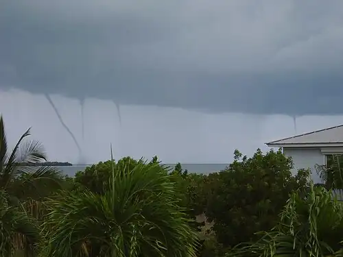 Four waterspouts seen in the Florida Keys, 5&nbsp;June 2009