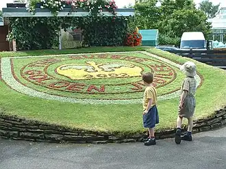 The Queen's Golden Jubilee Floral display at Stafford, 2002
