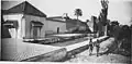 View of the canal (branching off the Oued Fes) passing through the palace gardens (in 1916)