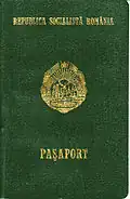 Socialist Republic Romanian Passport (issued in August 1987)