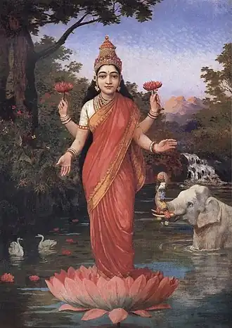 Oil on canvas by Raja Ravi Varma
