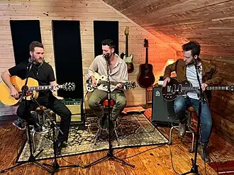 Raynes record "American Waters" live at Wildfeather Recording in Hendersonville, TN on March 3, 2024