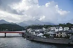 Red Bridge across the Anbō River