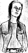 Original police sketch of Jane Doe 59, released to the media shortly after her discovery[14]