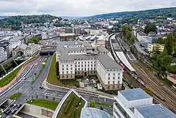 View of Wuppertal Hauptbahnhof located in the Elberfeld district