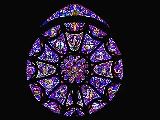 West rose window of Reims Cathedral (13th century)