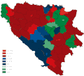 Majority nationality per districts, 1953