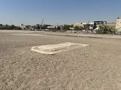 The base of the plinth from Basra War Cemetery