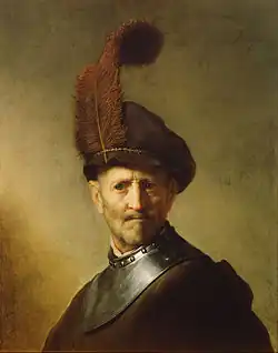 Rembrandt, An Old Man in Military Costume, 1630