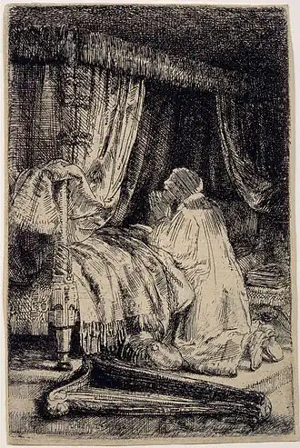'David in Prayer' by Rembrandt van Rijn