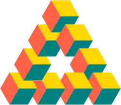 Oscar Reutersvärd's optical illusion (1934)