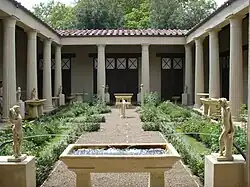 Image 39Reconstructed peristyle garden based on the House of the Vettii (from Roman Empire)