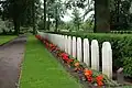 Row of headstones