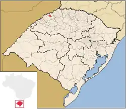 Location of Tucunduva in Rio Grande do Sul